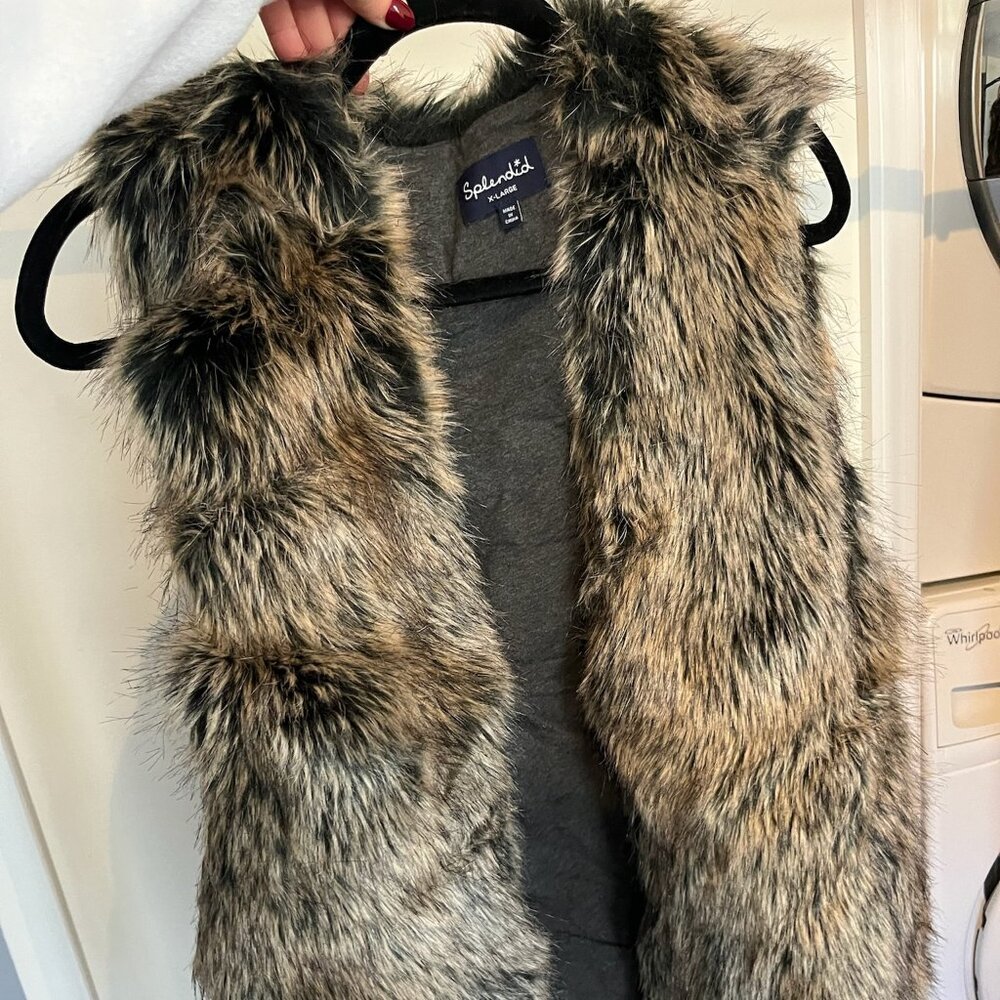 Splendid faux fur vest
